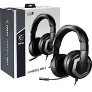 MSI Immerse GH61 Wired On Ear Gaming Headset Black