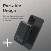 Promate 10000mah Magnetic Wireless Power Bank Black