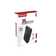 Promate 10000mah Magnetic Wireless Power Bank Black