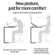 Technomounts Portable Laptop Stand, Foldable Adjustable Adjustable Notebook Stand For Desk, Laptop Holder Aluminum Ventilated Laptop Riser For 10-15.6 Inches Laptop And Tablet (silver)