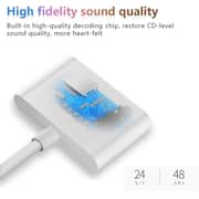 Maxguard 2 In 1 Lightning to 3.5mm Adaptor White