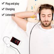 Maxguard 2 In 1 Lightning to 3.5mm Adaptor White