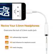 Maxguard Lightning to 3.5mm Adapter White