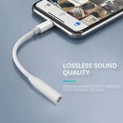 Maxguard Lightning to 3.5mm Adapter White