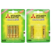 Mitsubishi LR03-4+2BP AAA Alkaline Battery 1.5V Aaa 4+2Pcs