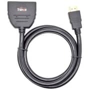 Trands Male To Dual Female HDMI Cable 1m White