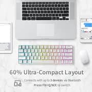 RK Royal Kludge Rk61 RGB Wireless/Wired 60% Compact Mechanical Keyboard