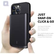 Magplus Detachable Wireless Charging Battery Case iPhone 13 Pro Space Grey