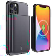 Magplus Detachable Wireless Charging Battery Case For iPhone 12/12 Pro Space Grey