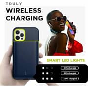 Magplus Detachable Wireless Charging Battery Case For iPhone 12/12 Pro Navy/Yellow