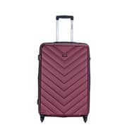 Stargold Set Of 4 Hardside Spinner Abs Trolley Luggage With Number Lock, Burgundy - 20, 24, 28, 32 Inches