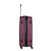 Stargold Set Of 4 Hardside Spinner Abs Trolley Luggage With Number Lock, Burgundy - 20, 24, 28, 32 Inches