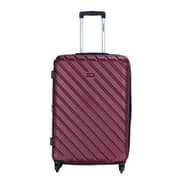 Stargold Set Of 4 Hardside Spinner Abs Trolley Luggage With Number Lock, Burgundy - 20, 24, 28, 32 Inches