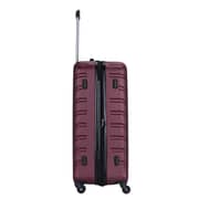 Stargold Set Of 4 Hardside Spinner Abs Trolley Luggage With Number Lock, Burgundy - 20, 24, 28, 32 Inches