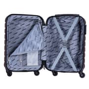 Stargold Set Of 4 Hardside Spinner Abs Trolley Luggage With Number Lock, Burgundy - 20, 24, 28, 32 Inches