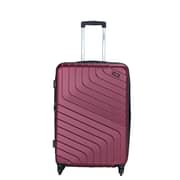 Stargold Set Of 4 Hardside Spinner Abs Trolley Luggage With Number Lock, Burgundy - 20, 24, 28, 32 Inches