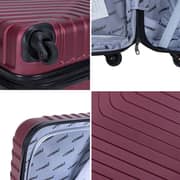 Stargold Set Of 4 Hardside Spinner Abs Trolley Luggage With Number Lock, Burgundy - 20, 24, 28, 32 Inches