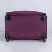 Viptour Set Of 4 Light Weight Polyester Jacqard Trolley Luggage With Number Lock, Plum- 20, 24, 28, 32 Inches