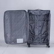 Viptour Set Of 4 Light Weight Polyester Jacqard Trolley Luggage With Number Lock, Charcoal- 20, 24, 28, 32 Inches