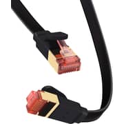 S-tek [3m/6.6feet] Cat 7 High-speed Flat Gigabit Ethernet Patch Heavy Duty Internet Cable With Gold Plated Rj45 Connector