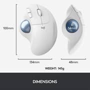 Logitech ERGO M575 Wireless Mouse White