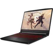 MSI Katana GF66 (2021) Gaming Laptop - 11th Gen / Intel Core i7-11800H / 15.6inch FHD / 16GB RAM / 512GB SSD / 4GB NVIDIA GeForce RTX 3050 Graphics / Windows 10 Home / English & Arabic Keyboard / Black / Middle East Version - [Katana GF66 11UC]