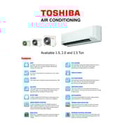 Toshiba Hi-Wall Inverter Split Air Conditioner 2.5 Ton