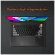 ASUS VivoBook Pro 14X OLED (2021) Laptop - AMD Ryzen 9-5900HX / 14inch 2.8K OLED / 16GB RAM / 1TB SSD / 4GB NVIDIA GeForce RTX 3050 Ti Graphics / Windows 10 Home / English & Arabic Keyboard / Black / Middle East Version - [M7400QE-OLEDBR9T]