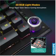 Philips USB Wired Mechanical Gaming Keyboard Black