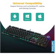 Philips USB Wired Mechanical Gaming Keyboard Black