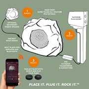 Lithe Audio All-in-one Bluetooth Outdoor Garden Rock Speaker (single)