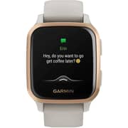 Garmin 010-02426-11 Venu Sq Music Smart Watch Light Sand/Rose Gold