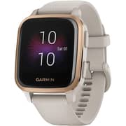 Garmin 010-02426-11 Venu Sq Music Smart Watch Light Sand/Rose Gold