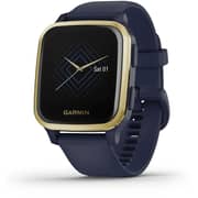 Garmin 010-02426-12 Venu Sq Music Smart Watch Navy Blue/Light Gold