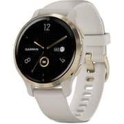 Garmin 010-02429-11 Venu 2S Smart Watch Light Gold/Stainless Steel Bezel