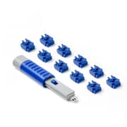 Smart Keeper Rj45 Port Lock 10ea Dark Blue + Lock Key Basic 1ea Dark Blue