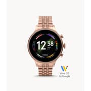 Fossil Ladies Gen 6 42mm Rose Gold Tone Stainless Steel Smart Watch