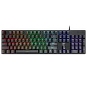 Pictek Mechanical Gaming Keyboard Classic Blue Switch - Rgb Backlight - Full Keys Rollover Black