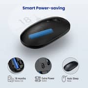 Victsing Wireless Silent Mouse Slim With Usb Receiver - 5 Dpi Levels Black