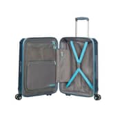 American Tourister 1 Pc Durable Technum Next Luggage Trolley Case Metallic Blue - 251-2501-004502