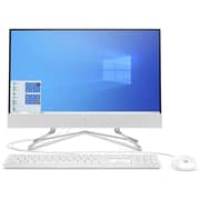 HP (2020) All-in-One Desktop - 11th Gen / Intel Core i3-1115G4 / 21.5inch FHD / 256GB SSD / 4GB RAM / Shared Intel UHD Graphics / Windows 10 Home / English & Arabic Keyboard / White / Middle East Version - [22-DF1004NE]