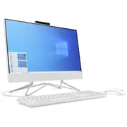 HP (2020) All-in-One Desktop - 11th Gen / Intel Core i3-1115G4 / 21.5inch FHD / 256GB SSD / 4GB RAM / Shared Intel UHD Graphics / Windows 10 Home / English & Arabic Keyboard / White / Middle East Version - [22-DF1004NE]