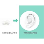 Haspro Moldable Ear Plugs Transparent 12pc Set