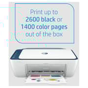 HP DeskJet Ink Advantage Ultra 4828 All-in-One Printer Wireless, Print, Scan, Copy, Print upto 2600 black or 1400 color pages, White/Blue [25R76A]