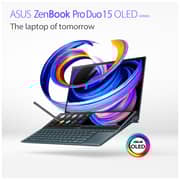 Asus Zenbook Pro Duo 15 OLED - 11th Gen Core i9 2.50GHz 32GB 1TB 8GB Win11Home OLED 15.6inch Celestial Blue NVIDIA GeForce RTX 3080 UX582HS OLED009W (2021) Middle East Version