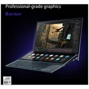 Asus Zenbook Pro Duo 15 OLED - 11th Gen Core i9 2.50GHz 32GB 1TB 8GB Win11Home OLED 15.6inch Celestial Blue NVIDIA GeForce RTX 3080 UX582HS OLED009W (2021) Middle East Version