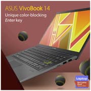 Asus Vivobook S14 M413UA-EB043T Slim Laptop Ryzen 5 2.1GHz 8GB 512GB Shared Win10Home 14inch FHD Black English/Arabic Keyboard