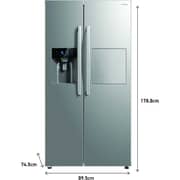 Daewoo Side By Side Refrigerator 500 Litres DW-FRS-657SSI