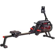 Sky Land Water Rowing Machine Smooth & Quiet With Bluetooth App,equip With Gadget Support,soft Seat,lcd Digital Monitor & Max User Weight 130kgs. Max Height 6.56 Ft. Gm 8143, Black-red