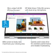 لاب توب إتش بي إنفي X360 15-ed1055wm القابل للطي، معالج Core i5-1135G7 من الجيل الحادي عشر (2.40 جيجاهرتز)، ذاكرة رام 8 جيجابايت، محرك أقراص SSD سعة 512 جيجابايت، بطاقة رسومات Intel Iris Xe Graphics، نظام تشغيل Windows 10، شاشة 15.6 بوصة FHD، لون فضي